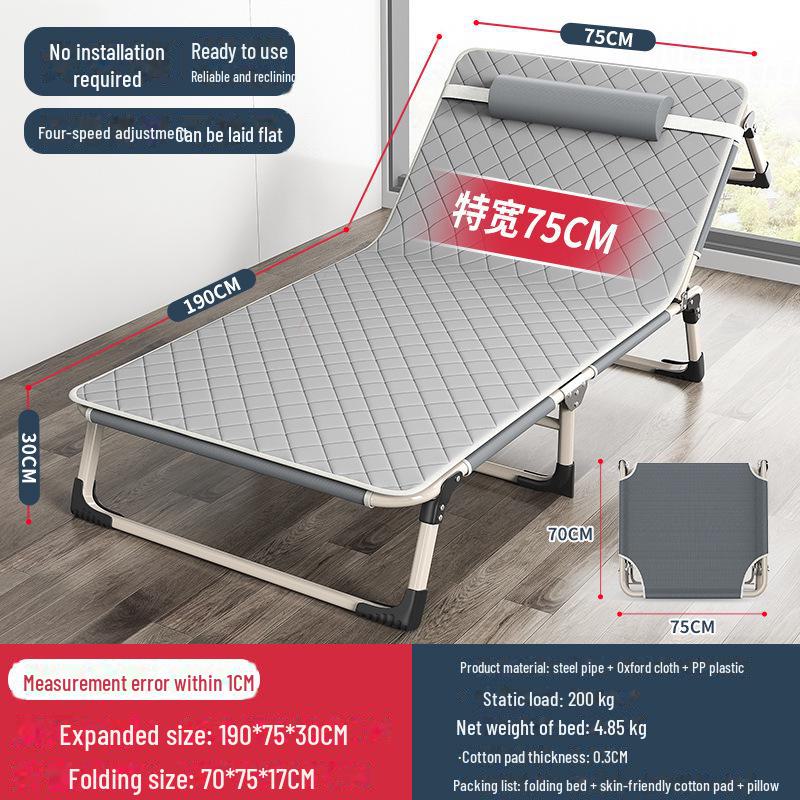 Folding Multifunctional Recliner Bed: Perfect for Home, Office, Outdoor Naps, and Camping.