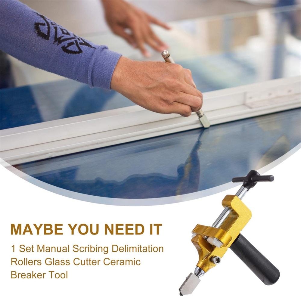 Coupe-carreaux diamant 2 en 1 de haute qualité Coupeur de verre professionnel Coupe manuelle multifonction pour céramique et porcelaine Outil manuel pour la maison DIY