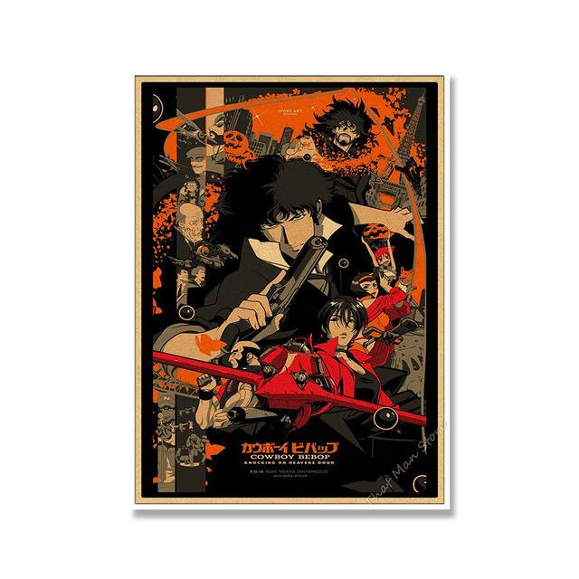 Japan Anime Posters Vintage Cowboy Creativity Posters Canvas Paintings Posters and Prints Living Home BedRoom Bar Artwork Decor No Frame