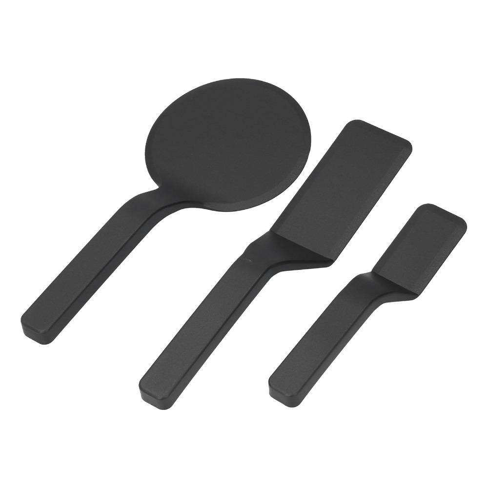 3 Piece Set Easy To Use Nylon Scraper Heat Resistant Spatula Scraper Spatula Set  Frying Eggs