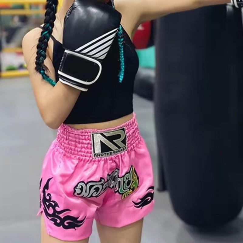 Men Women MMA Boxing Shorts Training Fight Pants Muay Thai Kickboxing Gym Workout Stretch Athletic Underwear