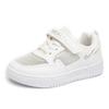 2025 spring and summer little white shoes children's mesh boys and girls board shoes medium and older children's leather versatile casual sports sho