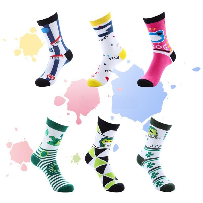 

Ladies Spring and Autumn Fashion New Cotton Fowa Sports Tube Socks 1 pair темно-зелений колір