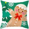 Christmas Cartoon Patterns Throw Pillow Cover With Short Plush Print For Living Room Sofa Decoration Cushion Cover Pillow Covers