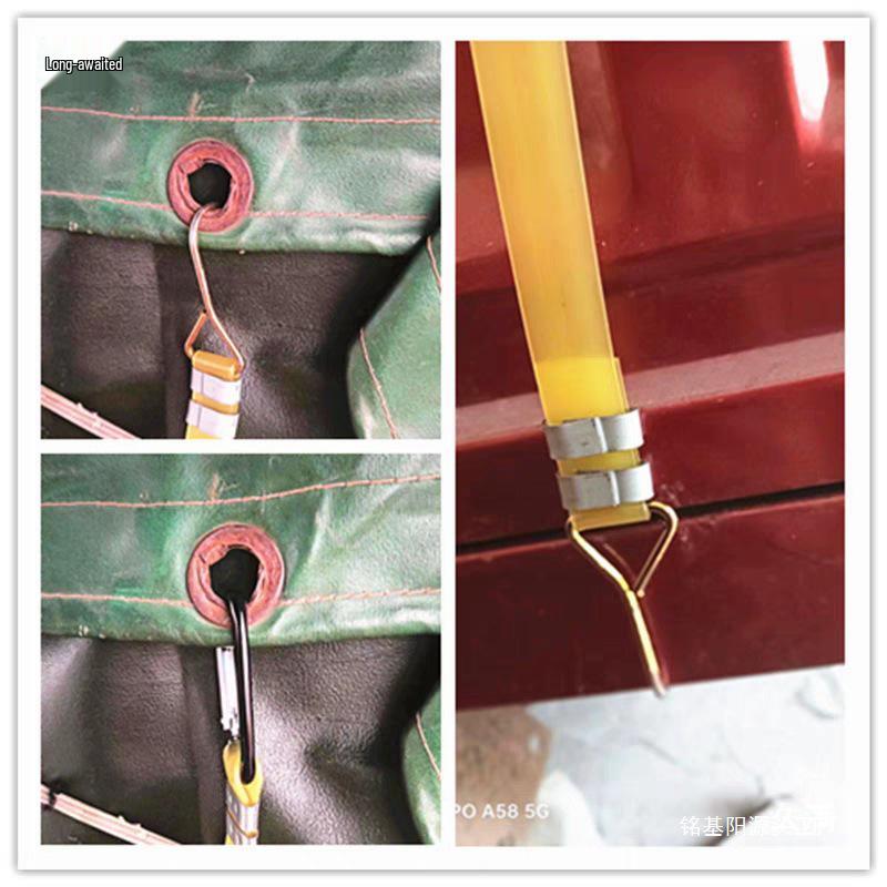 Elastic Ox Tendon Motorcycle Luggage Straps - Heavy-Duty Rubber Binding and Tightening Rope