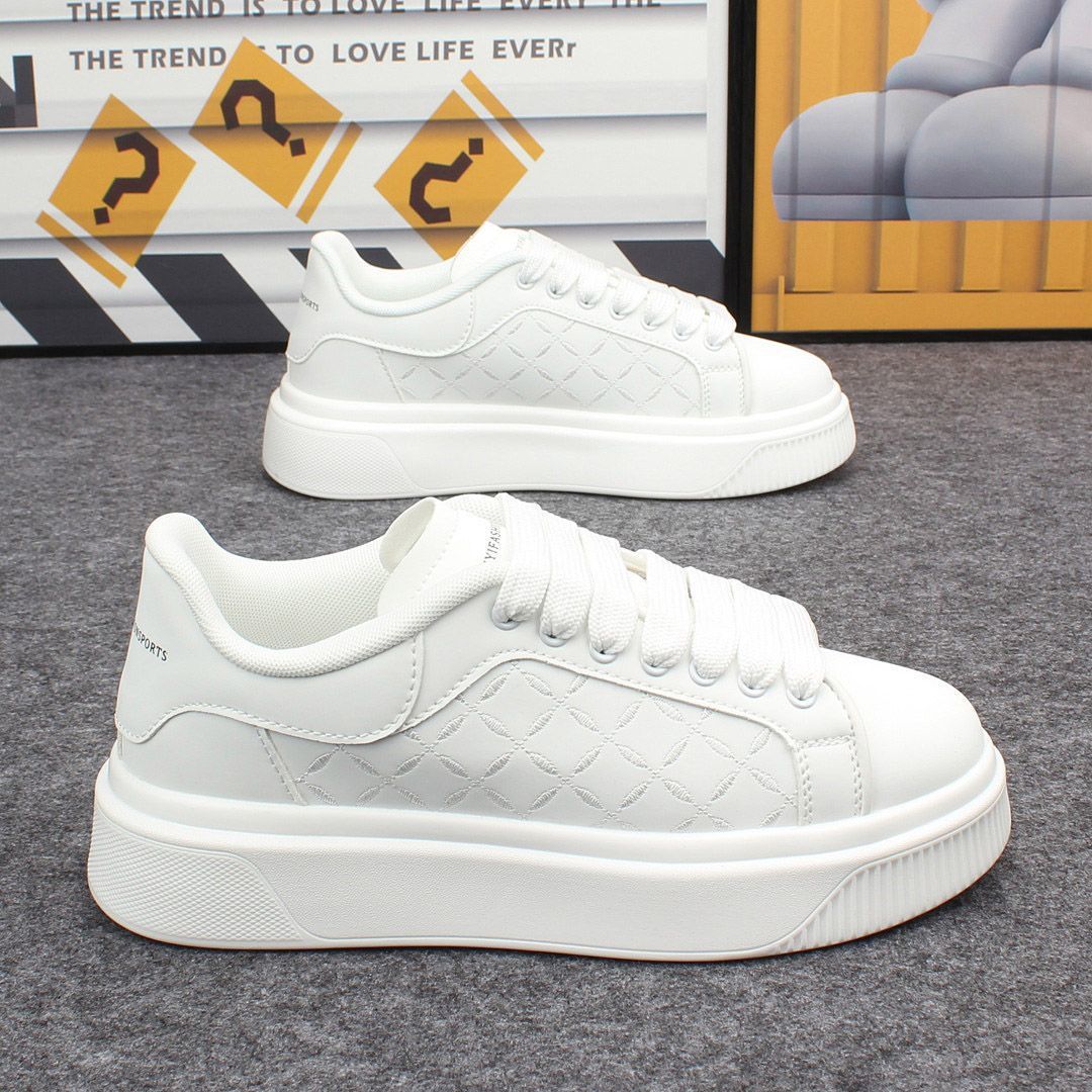 

Мужская обувь дышащая универсальная платформа тренд спортивная увеличивающая рост повседневная обувь повседневная обувь для скейтборда 2025 весна новая мужская обувь 39