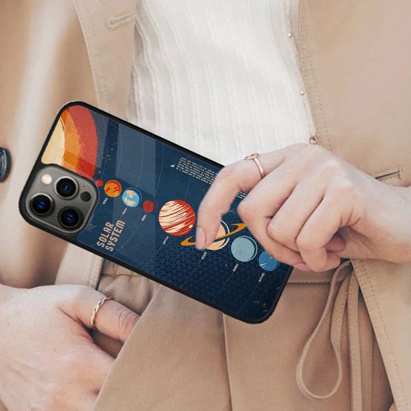 Space Planets Solar System Magnetic Phone Case For APPLE iPhone 17 Air 16 14 13 12 Pro Max 15 Plus Wireless Charge MagSafe Cover