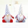 2pcs Plush Faceless Santa Dolls for Christmas Indoor Decor Create Joyful Festive Ambiance on Desks Tables and Shelves