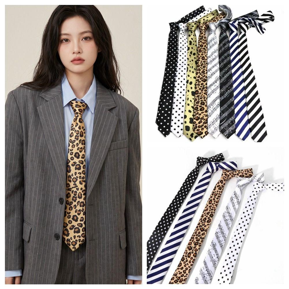 Korean JK Uniform Necktie Stripe Shirt Tie Decoration Casual Striped Tie  Students