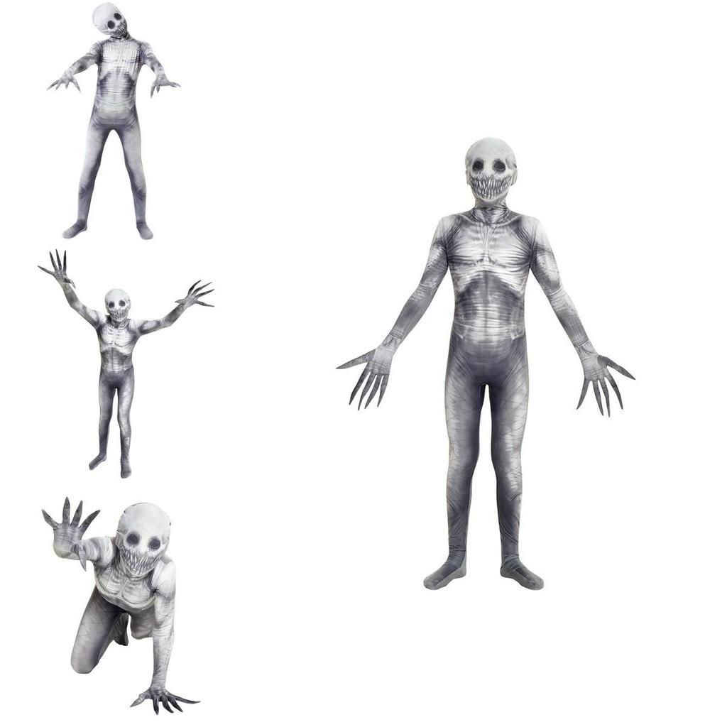 Werde zur Creepypasta-Legende mit dem Rake Morphsuit-Kostüm für Halloween