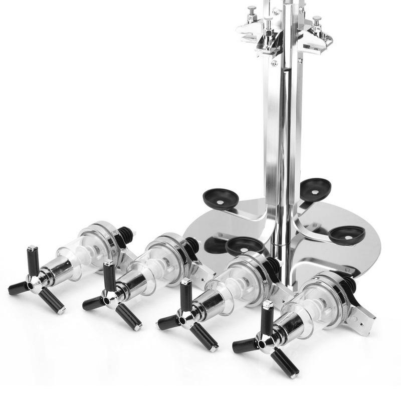 4-Head Rotating Wine Rack Liquor Dispenser Creative Wine Inverted Holder Stand