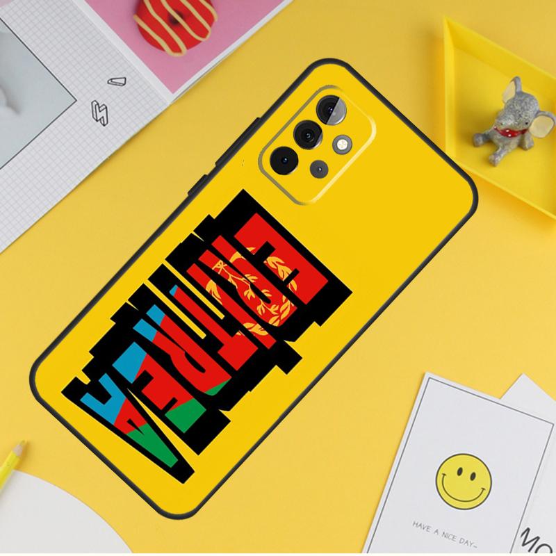 Eritrea Flag Case For Samsung Galaxy A55 A35 A25 A15 A51 A71 A12 A32 A52 A13 A33 A53 A14 A34 A54 Coque