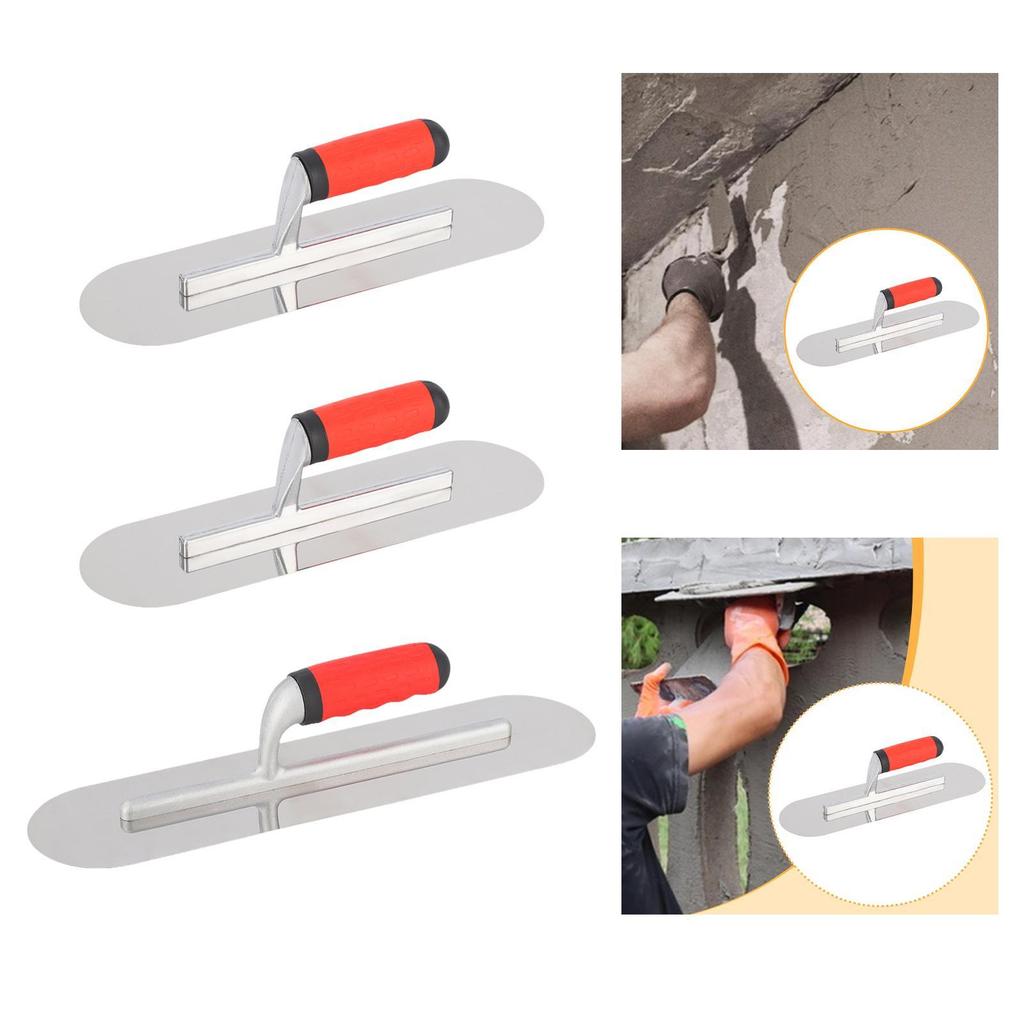 Building Tool Hand Plaster Trowel Stainless Steel Concrete Smoothing Spatula for Drywall and Tile Sealing