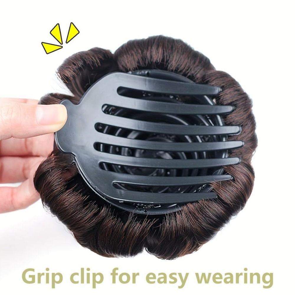 Elastic Hair Clips Wig Synthesis Hairpiece Claw Clip Fashion Hair Accessories