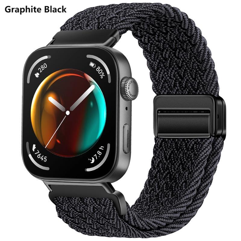 Nylonvevd rem for Huawei Watch Fit 4 4Pro Klokkearmbånd Erstatning for Huawei Watch Fit 4Pro Fit 4 3 Sport Klokkereim Bånd