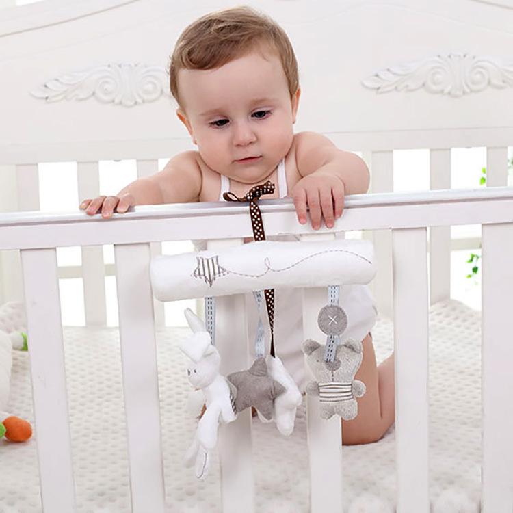 Rassel Bettglocken Kinder Baby Weichspielzeug Entwicklungsspielzeug Tier Handglocken Geschenk