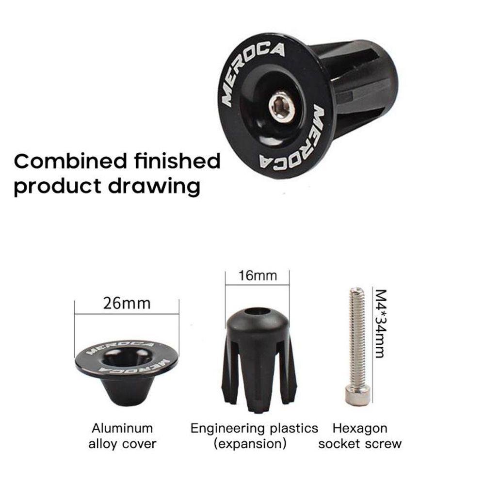 Cycling Handlebar End Plug Bicycle Grips Cover Handlebar Caps Bike Bar End Plugs Bicycle Grip