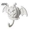 No Drill Wall Hook Devil Pumpkin Bat Hook Halloween No-Drill Adhesive