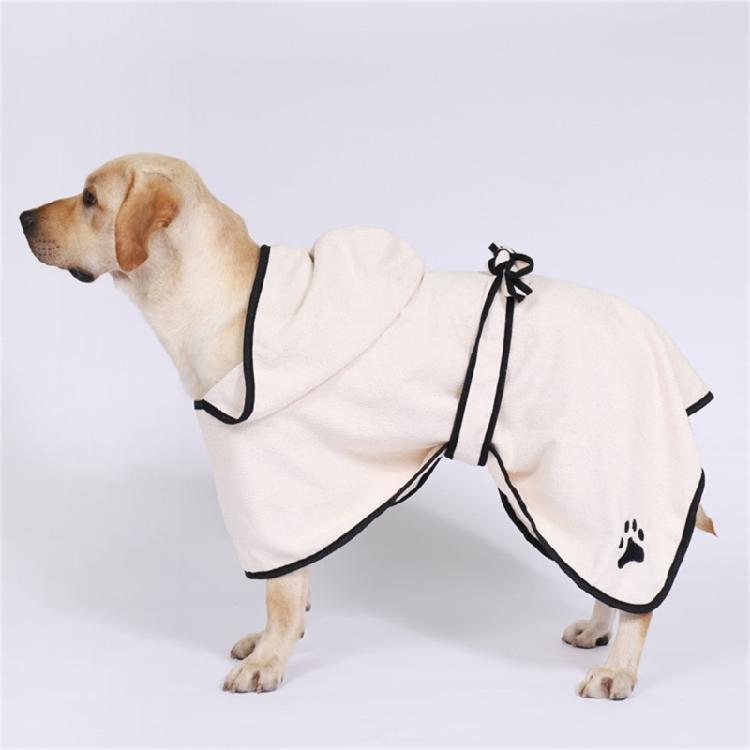 Adjustable Hooded Bathrobe Dog Cats Bath Towel Quick Dry Swimming Grooming Towel
