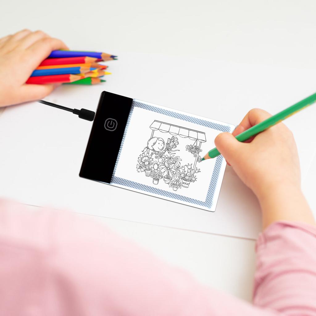 Light Box for Tracing,   Light Block (13.0 x 8.5 x 0.4 cm) for Sketching, Drawing, 2D Animation, Calligraphy, Design, Creation of   Books