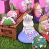 Zakka Travel Cat Cherry Blossom Appreciation Party Mount Fuji Cat Ornament Shooting Props Miniature Resin Small Ornament Gift