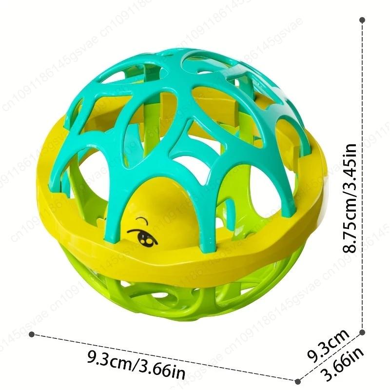 3/1PCS Soft Baby Grasping Ball Rattles with Bell Ball Early Education Educational Sensory Toy Newborn Gift Random Color