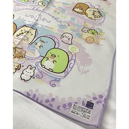 Set of 2 2022 Sumikko Gurashi Napkins, Sumikko Character Napkins for Kids and Girls, San-X Sumikko Characters, 43x43cm, Lunch Cloth