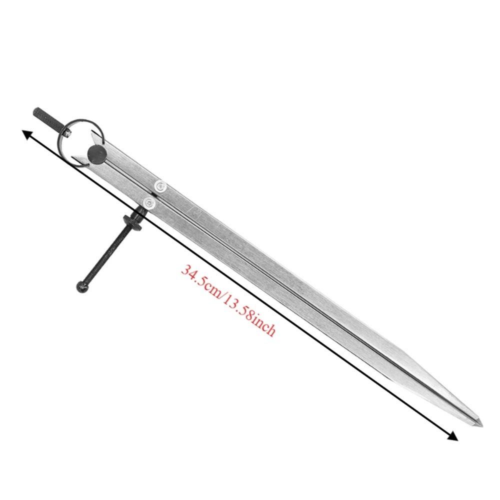 Spring Nut Adjustable Divider Solid Nut Edge Creaser Leather Craft Compasses Leather Scribing