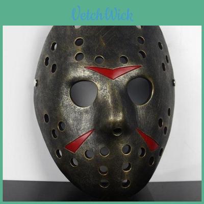 Halloween Freddy Vs Jason Mask Unique Resin Face Cover For Spooky Costume Parties
