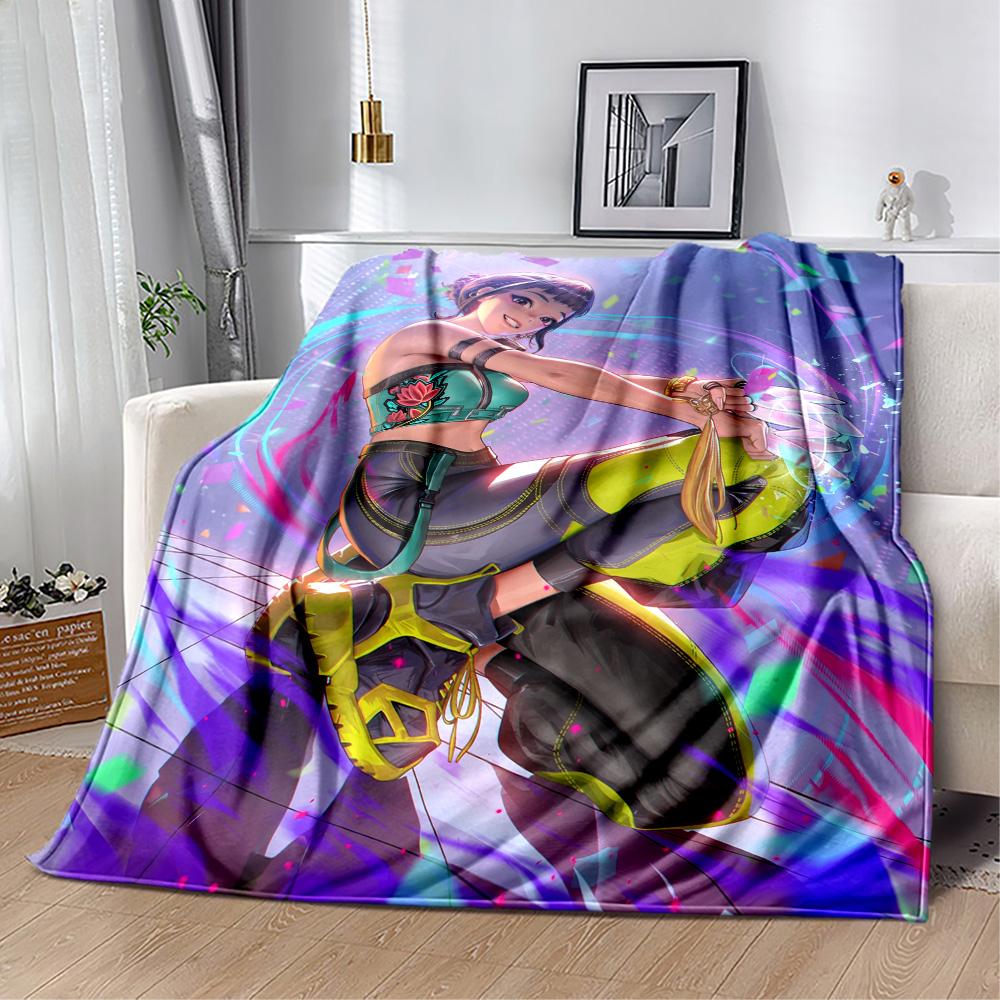 Fantasy Warrior Trio Blanket Comfortable Suitable for Bedding Bed Chair Four Seasons Universal Stylish Decor