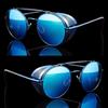 Vintage Steampunk Flip-up Sunglasses With Uv400 Protection Stylish Round Frame