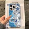 Retro Sun Marine Floral Eyes Girls Women Phone Case For Apple iphone 16 15 14 13 Pro Max 16e 12 11 7 8 Plus XR SE Fundas Cover