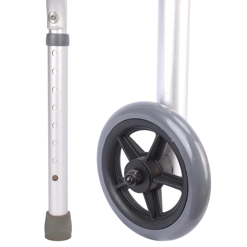 Heavy-Duty Folding Walker with Wheels for Seniors, Adults, Medical Walker, Bariatric Walker,Extra Wide Front Wheel Walker