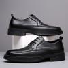 Herren Oxfords Schuhe zum Schnüren Atmungsaktive Lederschuhe Schwarz Weiches Leder Weiche Unterseite Frühling Herbst Mann Herren Business Formelle Schuhe