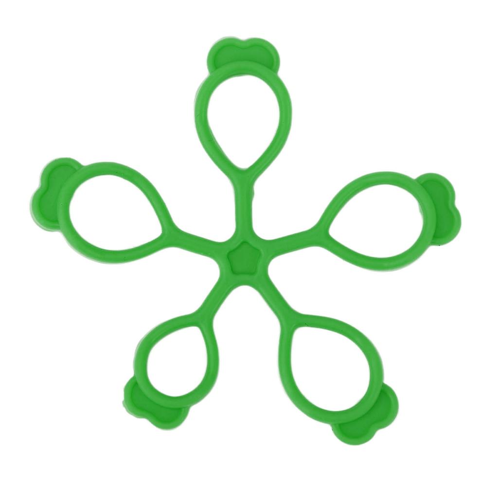 Silicone Finger Stretcher Flower Shape Springback Decompression Hand Grip Strengthener for Office