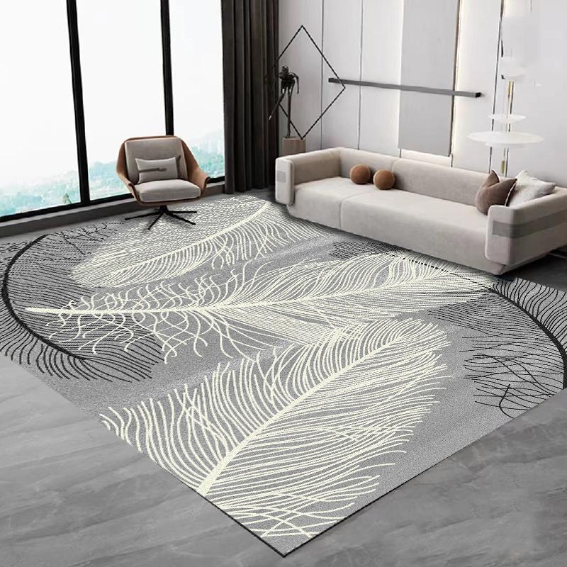 Nordic Simple Carpet Living Room Coffee Table Flannel Large Carpet Anti-Slip Bedroom Bedside Floor Mat Home Decoration