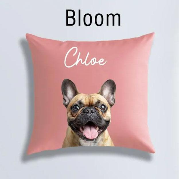 Customisable Dog Photo Pillow Personalized Pet Cushion Throw Pillow with Pet Picture Custom Decor for Pet Owners Unique Gifts