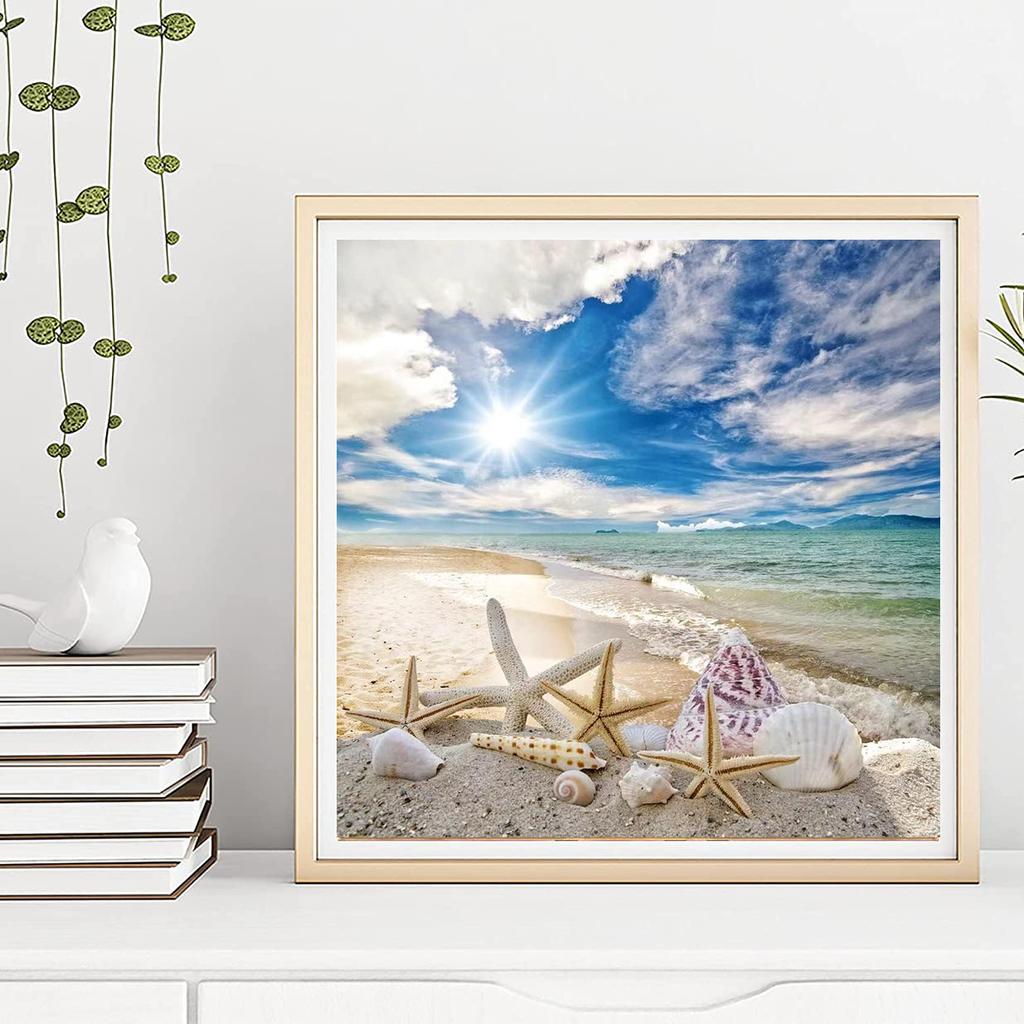 5D Diy Diamond Painting Seaside Scenery Diamond Embroidery Full Lay Anime Cross Stitch Kits Home Decor Handmade Gift