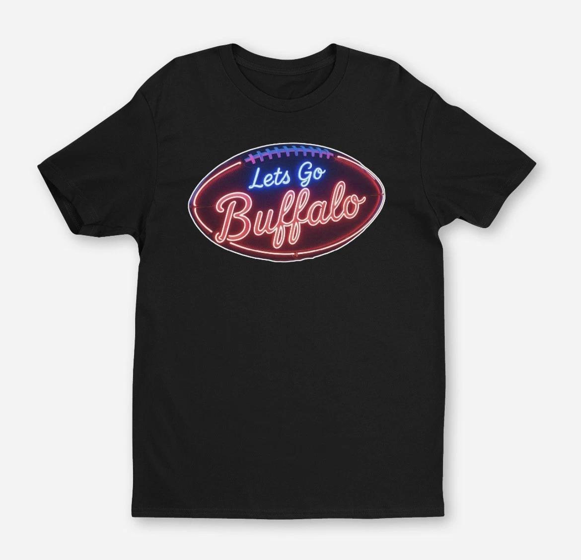 Let’s Go Buffalo Neon Football Bills Fan Unisex T-Shirt Adult & Youth Sizes XXXL
