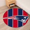 New England Patriots Printed Round Rug Carpet Chair Rug Area Rug Entryway Doormats,for Office Chair Living Room Bedroom Kitchen Room.