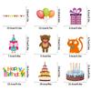 Electrostatic Film Stickers Window Static Clings Kids' Birthday Parties As Shown Electrostatic Party Stickers Party