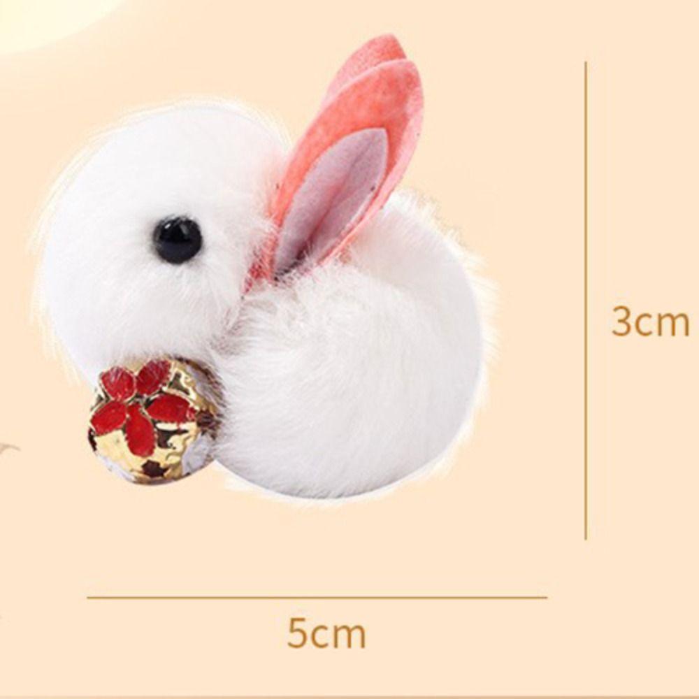 Mid-Autumn Mid-autumn Rabbit Plush Keychain Little Rabbit Plush Schoolbag Pendant  Lady Girls