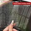Fully Transparent Hollow French Nail Stickers Spray Painting Stencil French Edges Templates Patting Glue Adhesive Auxiliary Tool