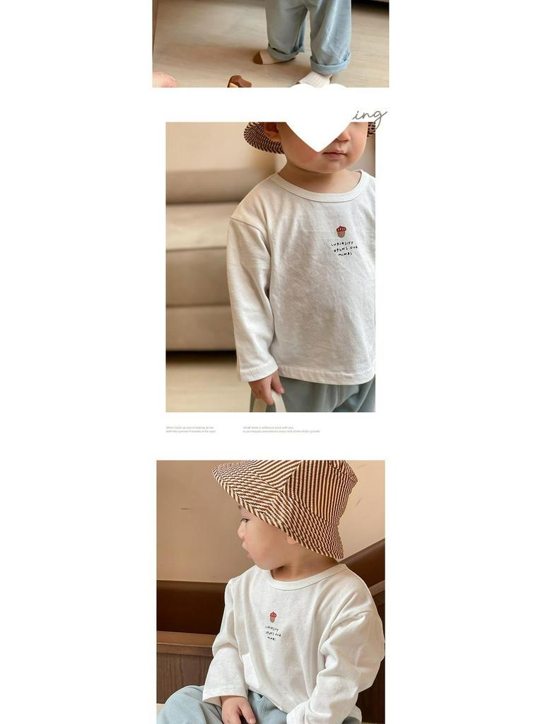 Baby Three-Piece Long Sleeve Crew Neck Tee Set – Spring Collection