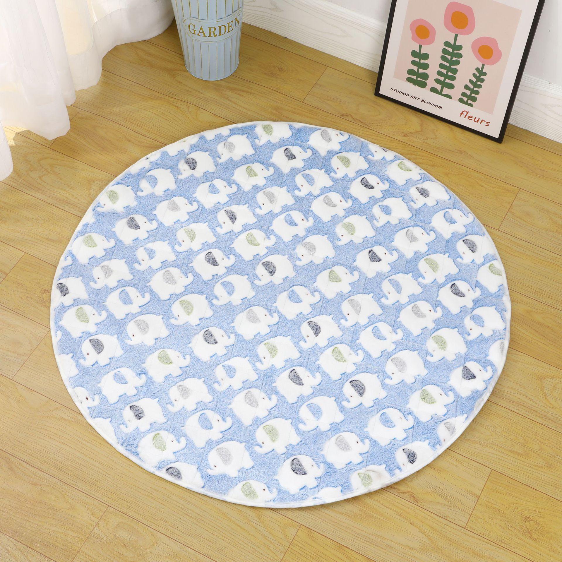 

All Seasons Universal Waterproof Dog Pad Round Appliance Washable type Urine Sewage Non-slip Breathable Car Pad Recycled Pet Pad 35cm