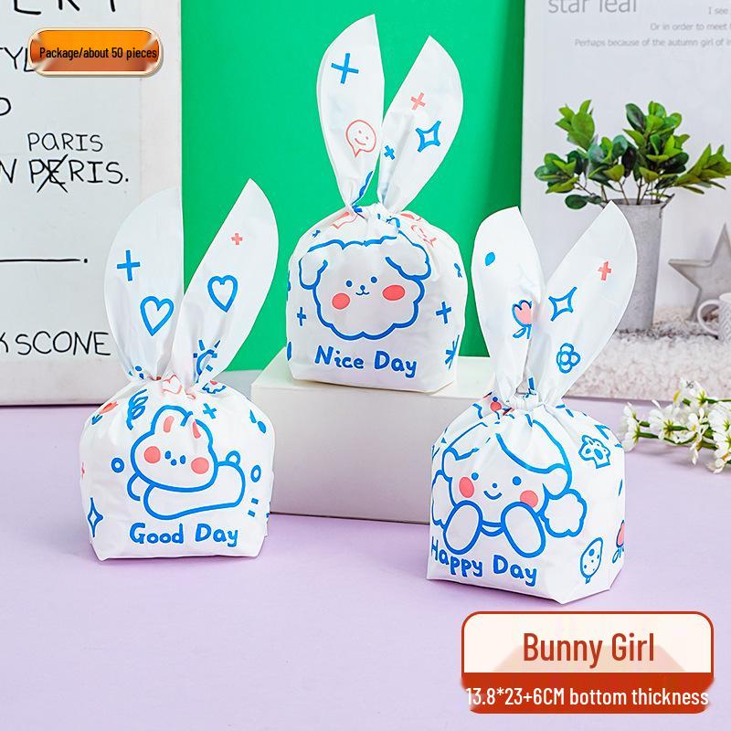 Children's Day Gift Bag: Snowflake Crisps, Snacks, Biscuits, Candy Rabbit Ear Packaging