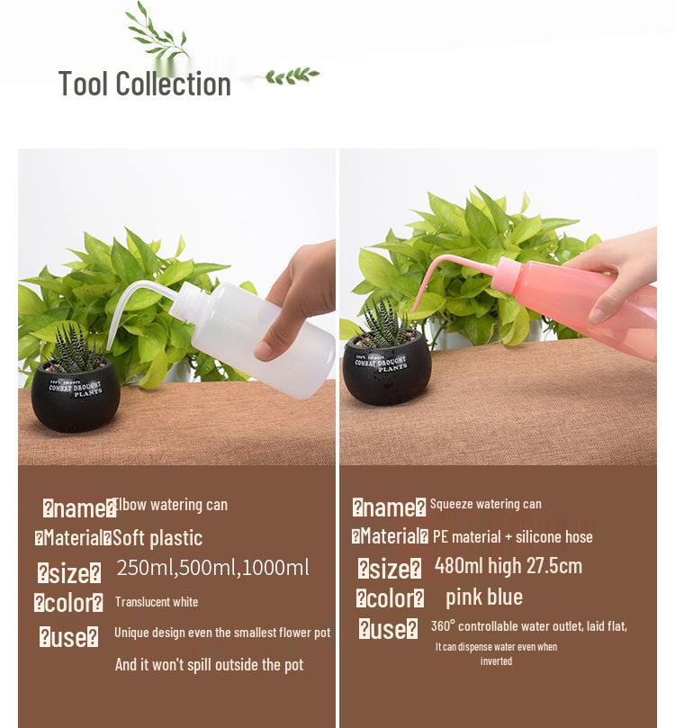 Succulent Planting Tool Set: Gardening Supplies & Bonsai Tools with Watering Can