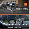 3.16" Triple Lens Dash Cam for Taxi & Commercial Vehicles - 3-Way Front/Interior/Rear Loop Recording