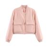 Dames Oversized Jas met Opstaande Kraag en Grote Zakken Lichtgewicht Casual Bovenkleding Herfst 11 Kleuren