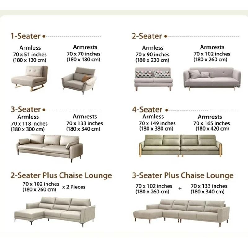 Ins Style Line Printed Sofa Cloth Towel Luxury All-Season Sofa Covers for Living Room Comfortable Anti Dirt Armchair Protector